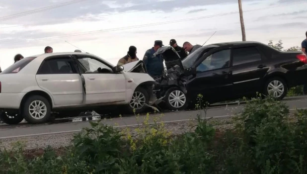 ДТП на трассе Барнаул - Новороманово.