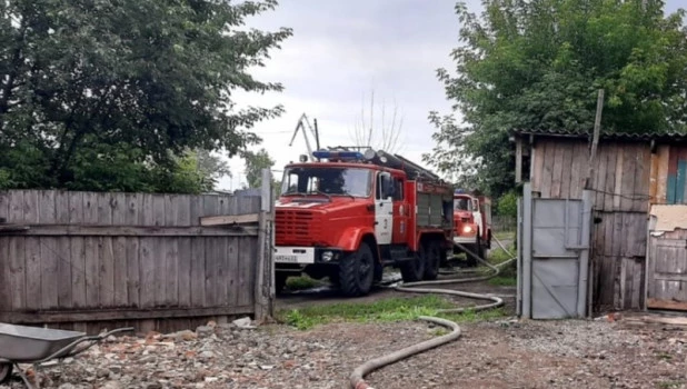 Пожар в частном доме.