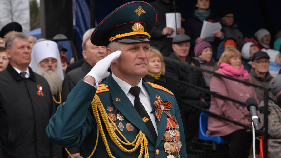 Парад Победы в Барнауле. 9 мая 2018 год.