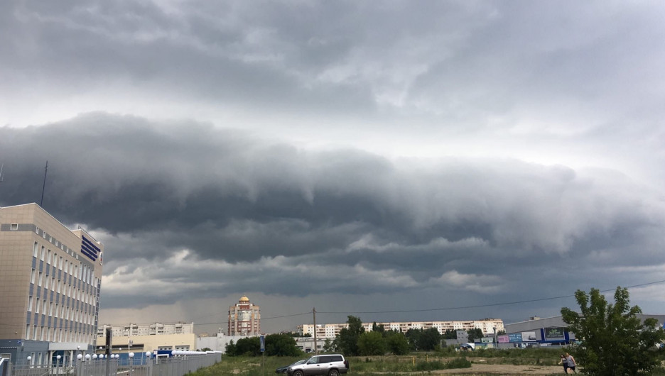 Шторм в Барнауле 9 июля 2020.