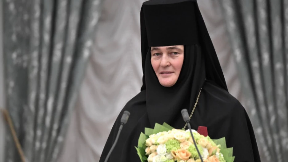 Настоятельница Покровского монастыря игуменья Феофания (Ольга Мискина).