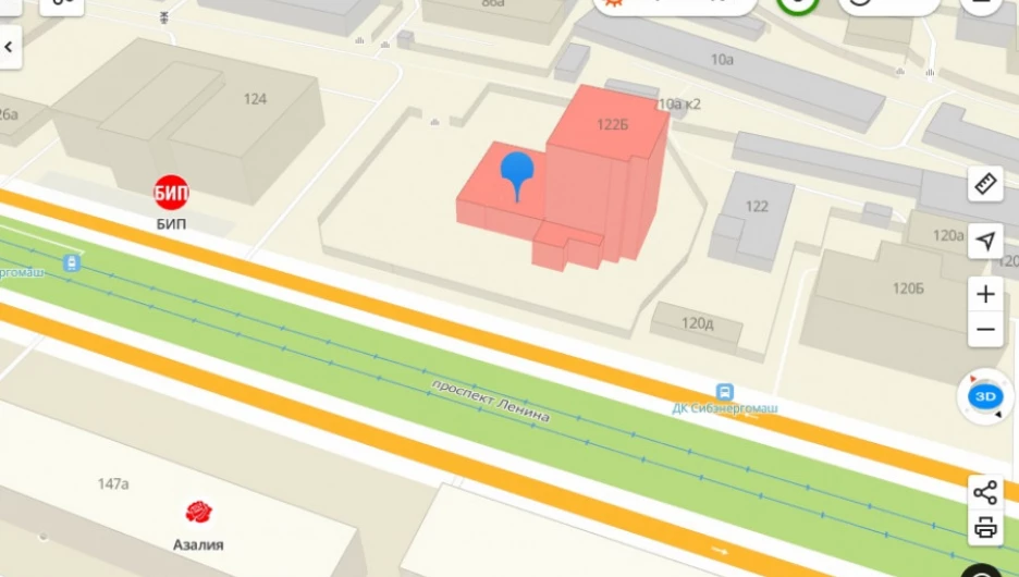 Расположение долгостроя