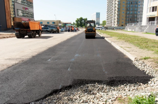 Выездное совещание по вопросу строительства дорог в Барнауле. 