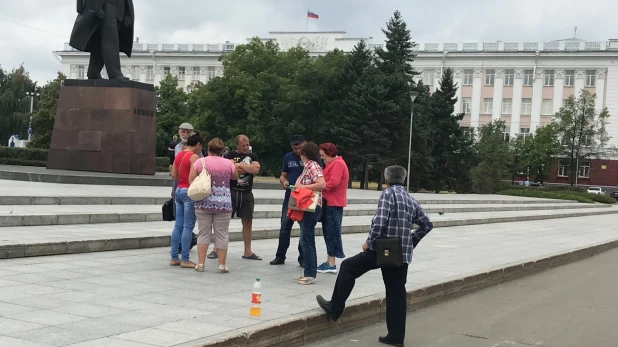 Барнаул. Акция в поддержку Хабаровска.