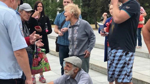 Акция в поддержку Хабаровска.