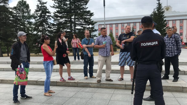 Акция в поддержку Хабаровска.