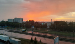 Рассвет в Барнауле.