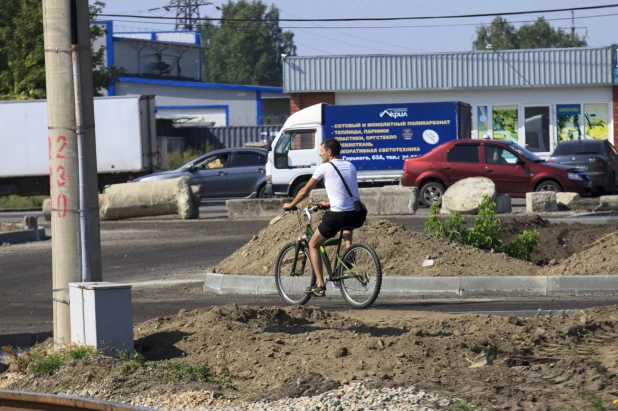 Ремонт дорог в Барнауле. 