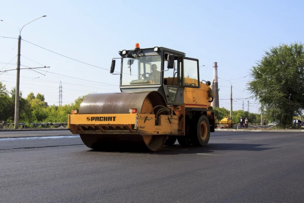 Ремонт дорог в Барнауле. 