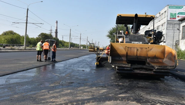 Ремонт дороги на ул. Попова.