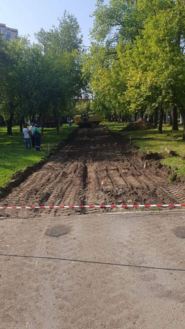 Обустройство зеленых зон в Барнауле.