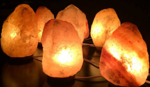 Лампы из гималайской соли.