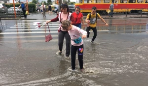 Ливень в Барнауле.
