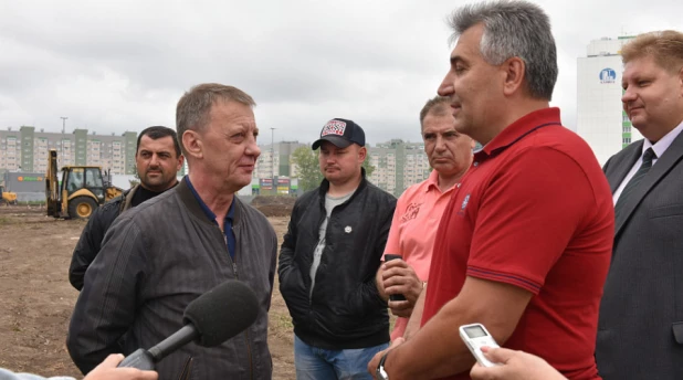 Благоустройство сквера на улице Ускова.