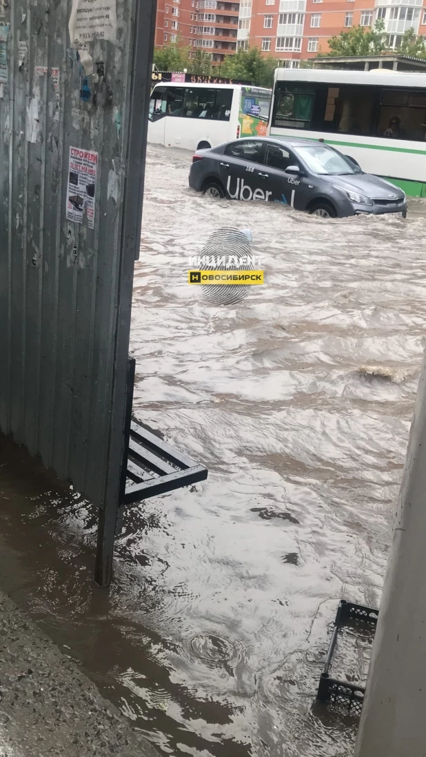 В Новосибирске прошел сильнейший ливень. 