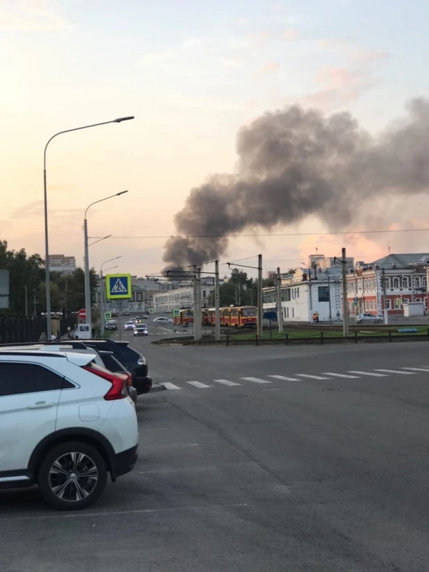 Пожар на улице Пролетарской. 