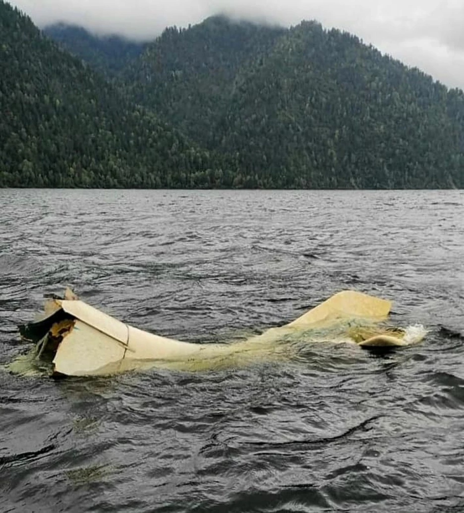 Телецкое озеро под водой