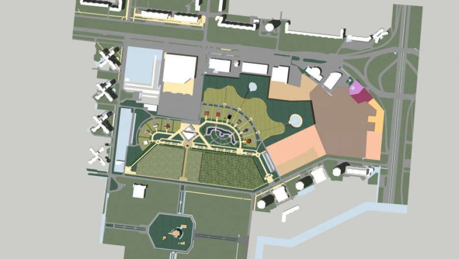 Так должна была выглядеть "Национальная деревня".