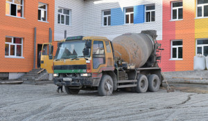 Строительство детского сада на ул. Ускова, 38 (октябрь 2019 года).