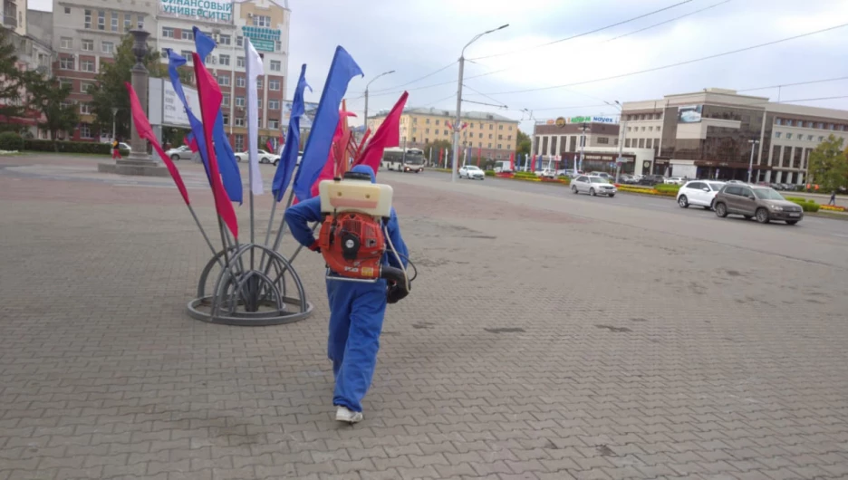 Предпраздничная дезинфекция Барнаула.