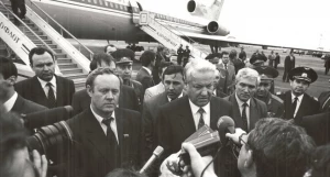 Май, 1992 год. Визит президента РФ Бориса Ельцина в Барнаул.