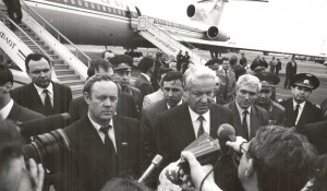 Май, 1992 год. Визит президента РФ Бориса Ельцина в Барнаул.