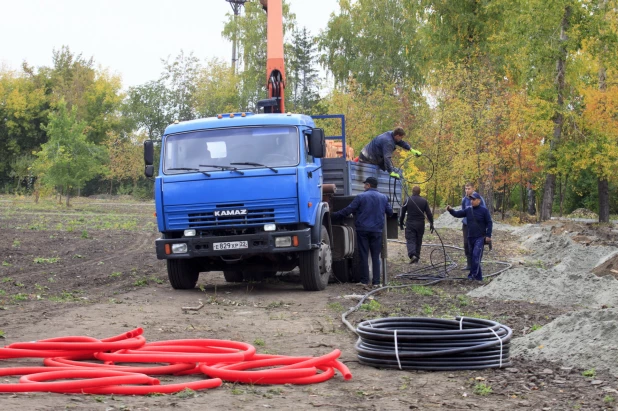 Благоустройство в парке «Изумрудный». 