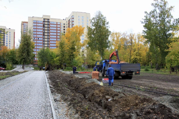 Благоустройство в парке «Изумрудный». 