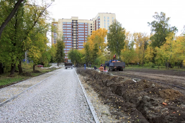 Благоустройство в парке «Изумрудный». 