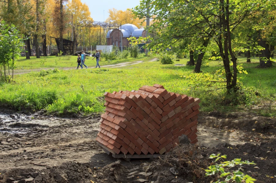 Благоустройство в парке «Изумрудный». 