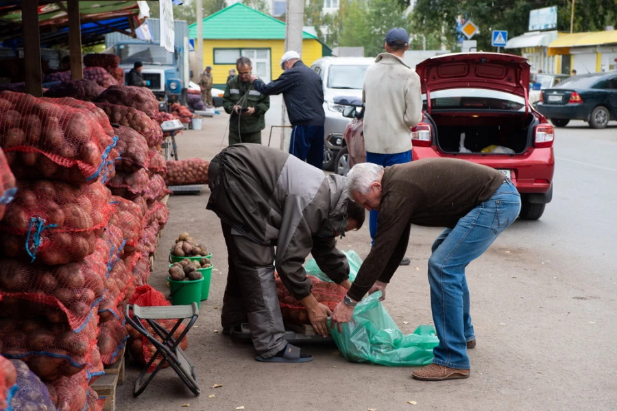 Картофельный рынок.