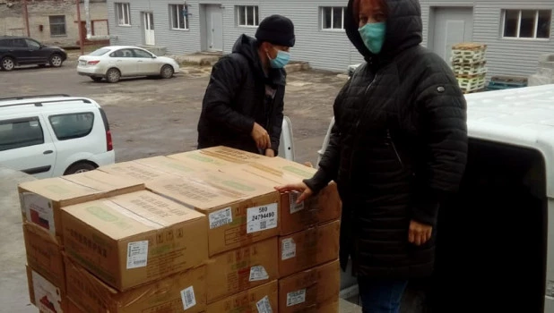 Медицинские учреждения получили 20000 защитных экранов.