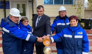 Ветераны предприятия зажгли факел в г. Славгороде