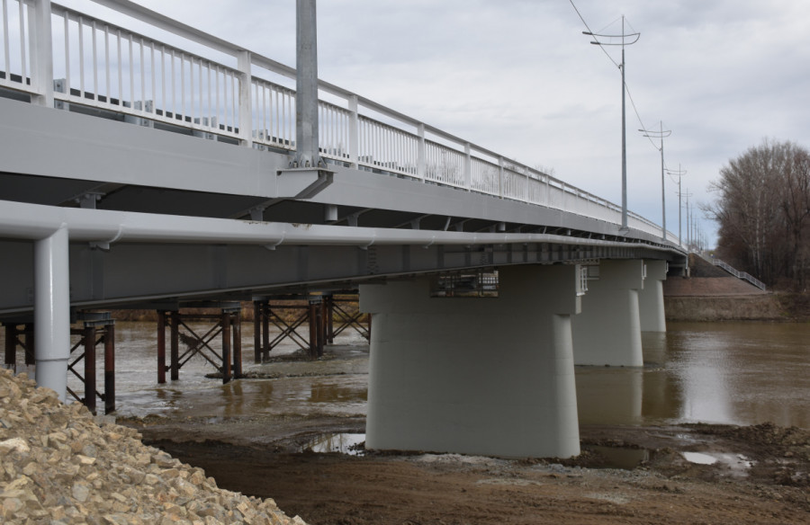 Новый мост через Чумыш в Кытмановском районе.