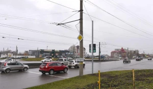 Перекресток ул. Малахова и Взлетной в Барнауле.