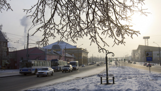 Зима пришла в Барнаул. 