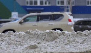 Барнаул после снегопада.