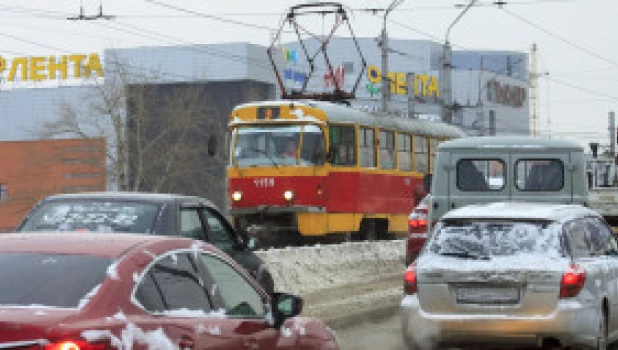 Барнаул после снегопада. 