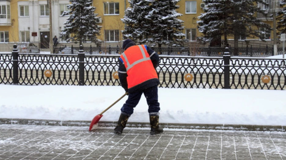 Барнаул после снегопада. 