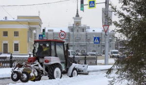 Барнаул после снегопада. 