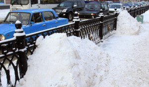 Барнаул после снегопада. 