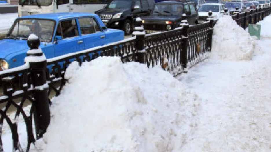 Барнаул после снегопада. 