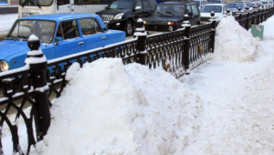 Барнаул после снегопада. 