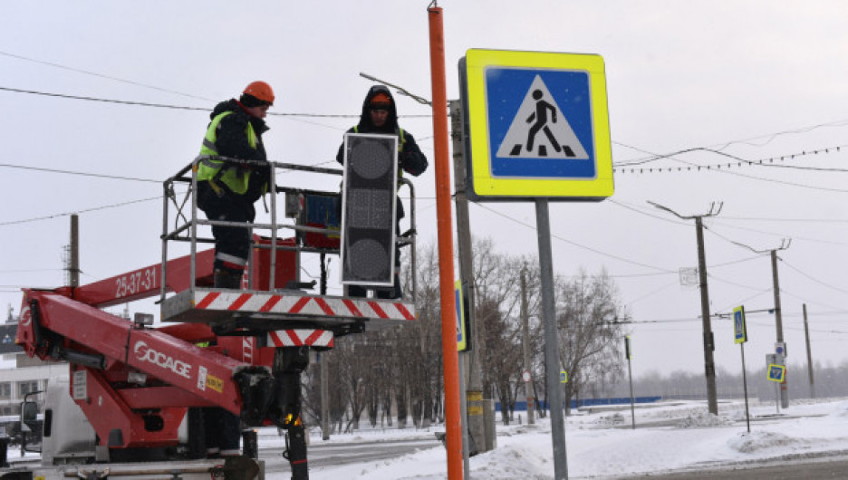 В Барнауле 10 ноября отключили светофоры по плану