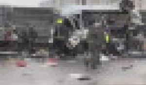 ДТП с колонной военных автобусов в Подмосковье.