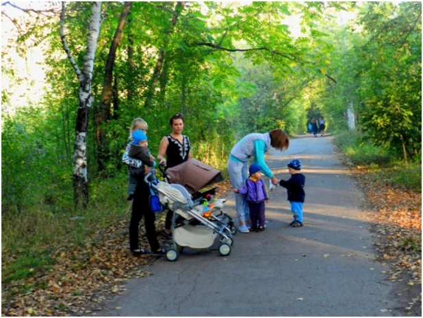 В барнаульском парке "Юбилейный".