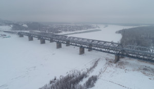 Старый мост зимой.