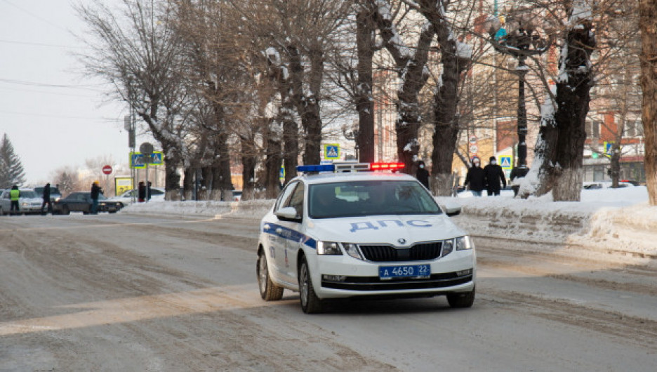 Полиция в Барнауле.