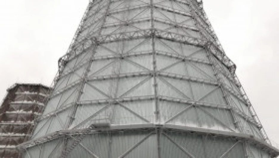 Обновлённая градирня, январь 2021 г.