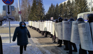 Акция в поддержку кое-кого в Барнауле, 31 января.